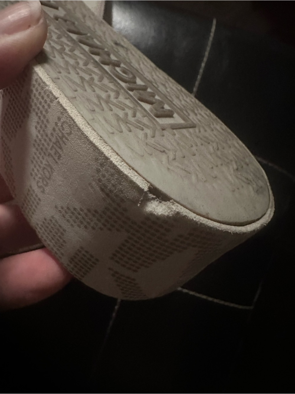 Michael Kors Silver Logo Thong Sandals - Picture 6 of 7